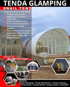 produsen tenda glamping bandung indonesia