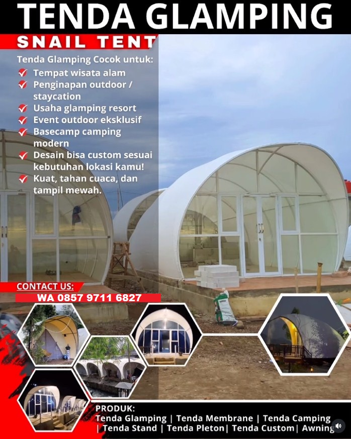 produsen tenda glamping bandung indonesia