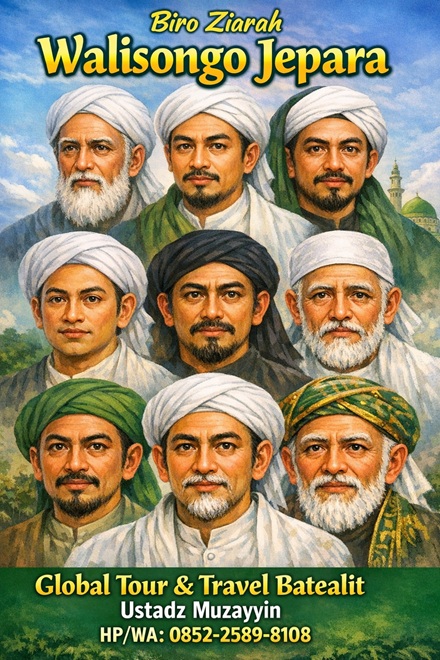 Global Tour & Travel Batealit adalah biro ziarah walisongo di Jepara, Jawa Tengah. Info booking, CALL/WA: 0852-2589-8108.