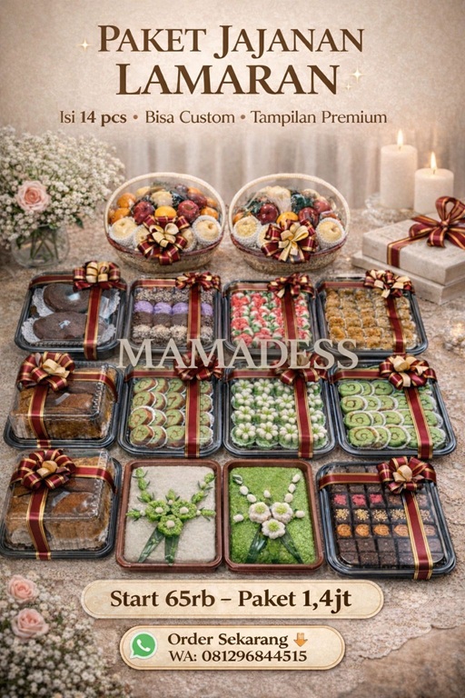 PAKET HANTARAN LAMARAN JEPARA | WA: 081-296-844-515 | MAMADESS Snack & Cake