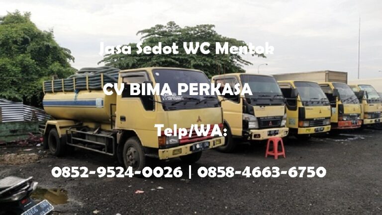 Sedot WC Mentok, Solusi Tepat Saat Septic Tank Mulai Bermasalah