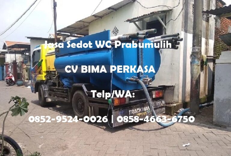 Sedot WC Prabumulih dengan Armada Modern dan Pengerjaan Cepat