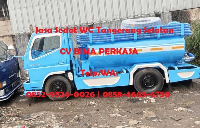 Sedot WC Tangerang Selatan, Solusi Kebersihan Sanitasi Rumah Tangga