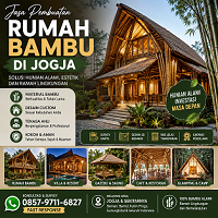 WA 0857-9711-6827 Jasa Pembuatan Rumah Bambu Jogja Harga Murah Bergaransi