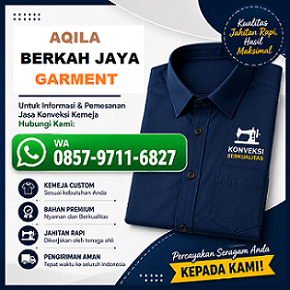 Melayani jasa konveksi kemeja di Cimahi Bandung untuk perusahaan, instansi, sekolah, komunitas, UMKM, dan event. Bisa custom desain, bordir logo, sablon, berbagai pilihan bahan dengan harga kompetitif.